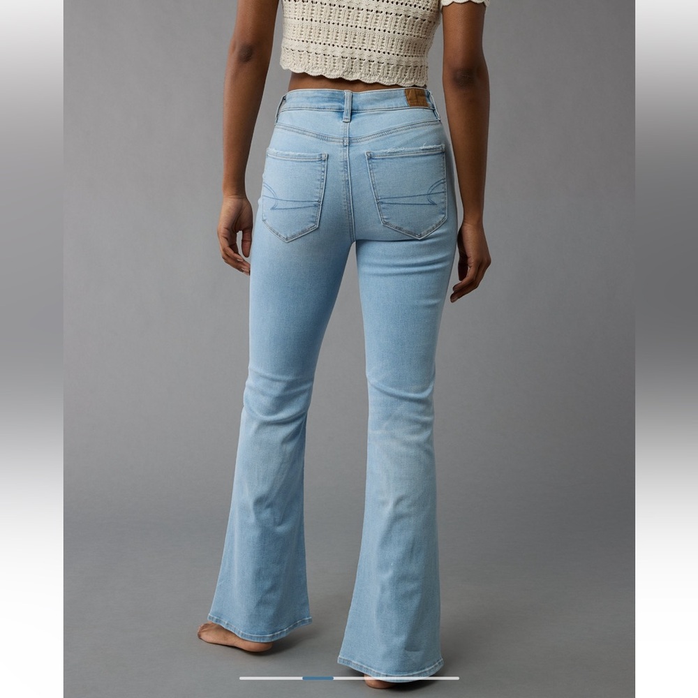 American Eagle next level stretch super high rise flare size 0 - Picture 2 of 11